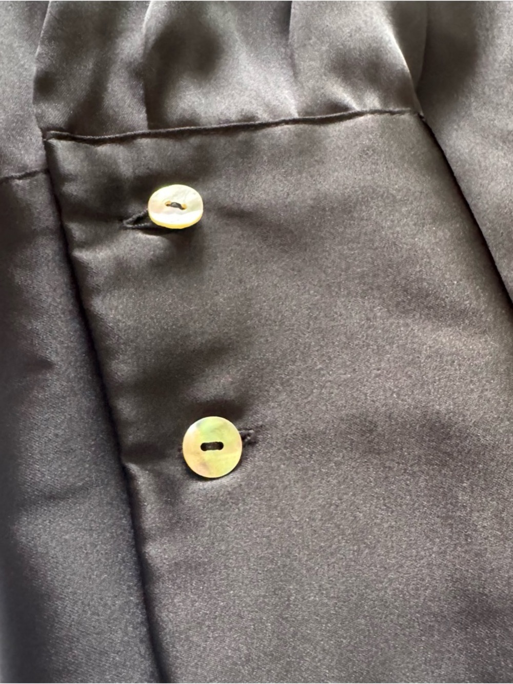 Zara Black Satin-Look Women's Button-Down Shirt - Picture 5 of 9